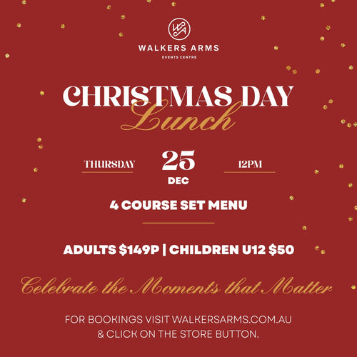 Walkers Arms Hotel Christmas Day Lunch 2025 - Thursday December 25