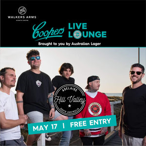 Walkers Arms Coopers Live Lounge with Hill Valley - Friday May 17 *FREE ENTRY*